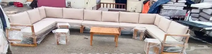 تفصيل جلسات خارجيه تفصيل حديد خشب يوجد 5