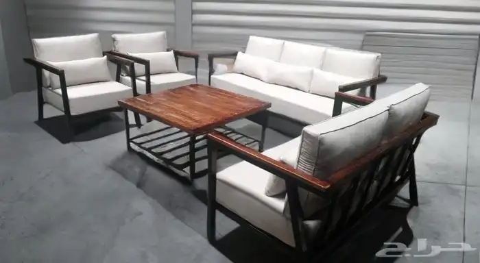 تفصيل جلسات خارجيه تفصيل حديد خشب يوجد 9