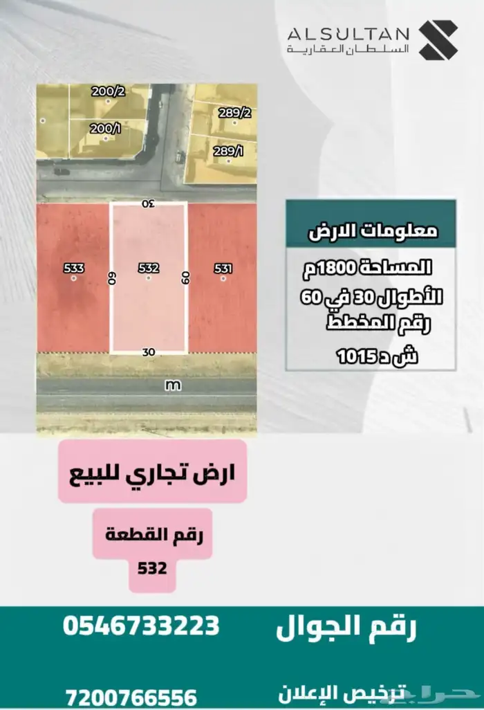 ارض تجاري للبيع بحي العروبة الشمالي 0