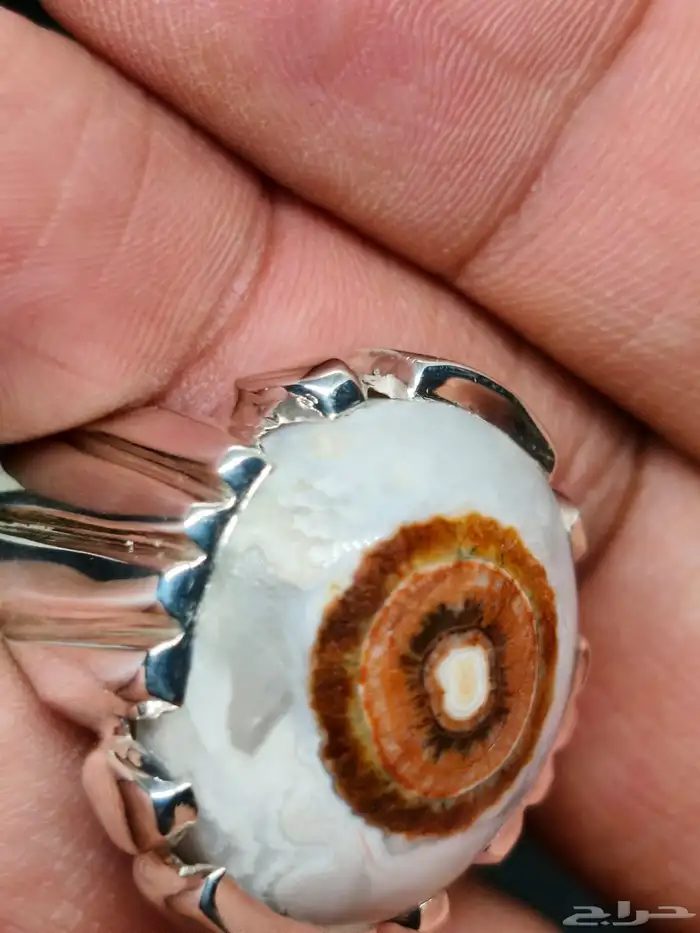 خاتم فضة بحجر العقيق السليماني اليماني داوودي 0