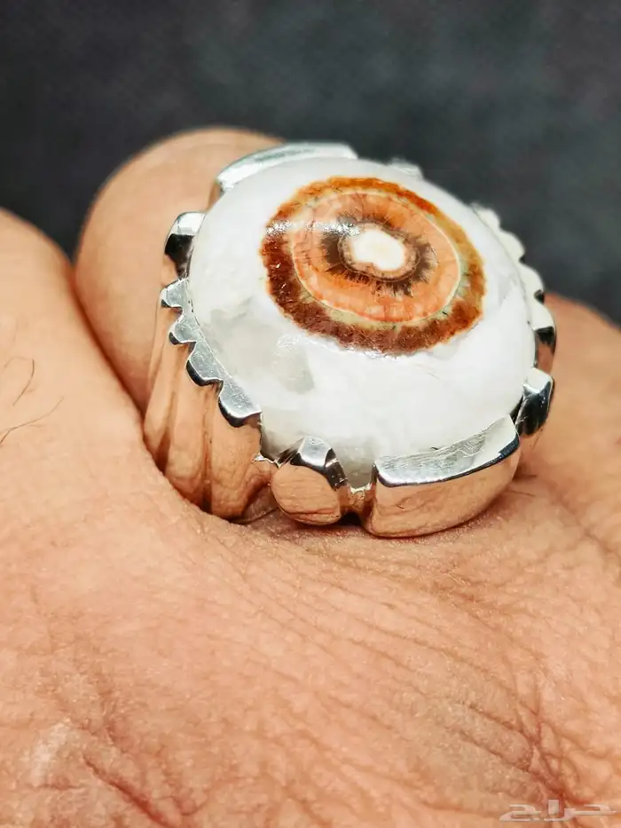 خاتم فضة بحجر العقيق السليماني اليماني داوودي 2