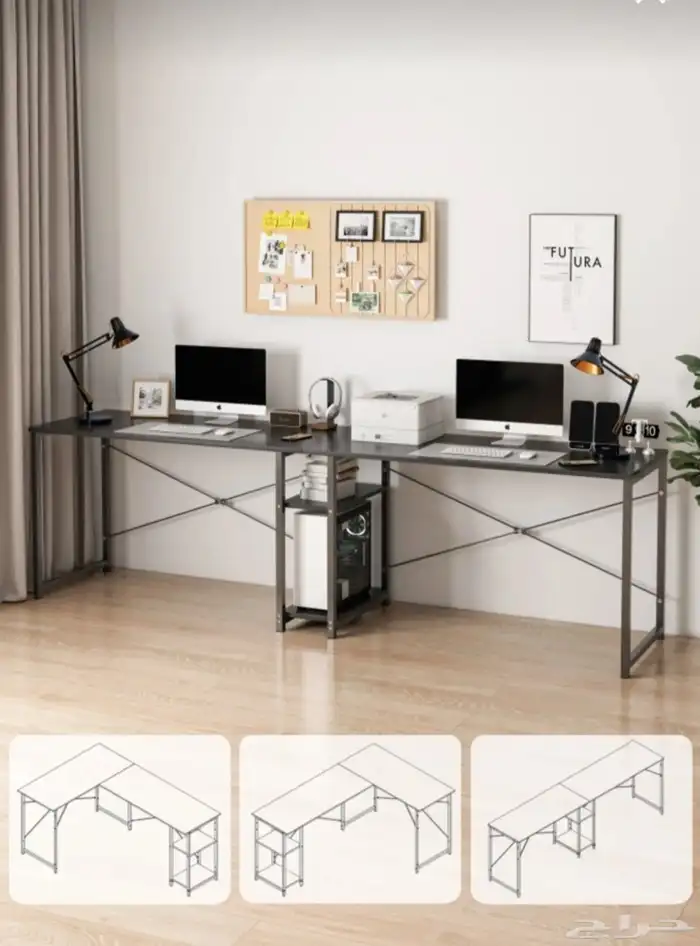 مكتب زاوية حرف L 1