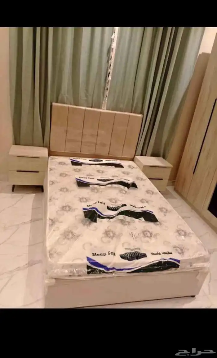 سرير نفر ونص مع مرتبه موجود جديد ايلون موجود 7