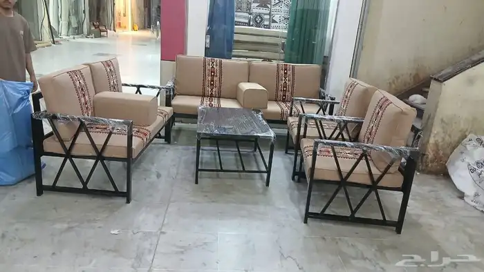 تفصيل جلسات خارجيه تفصيل حديد خشب يوجد 0