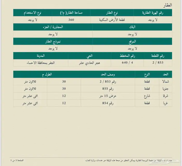 ارض للبيع بضاحية هجر العاشر 1