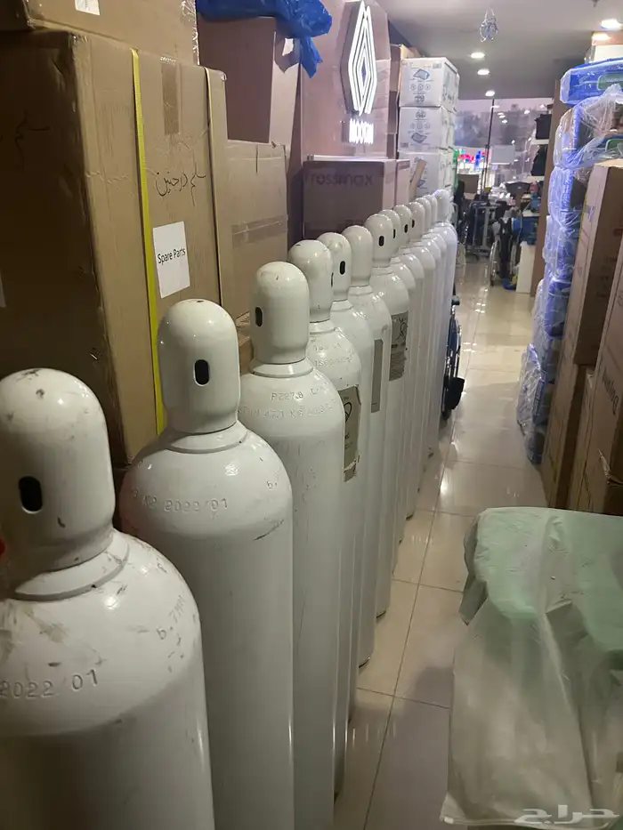 للبيع اسطوانات أكسجين 40 لتر معبأة جديدة 0