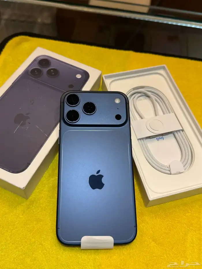 آيفون 17 برو ماكس جديد لم يستخدم بس انفك من الكرتون شرق اوس 13