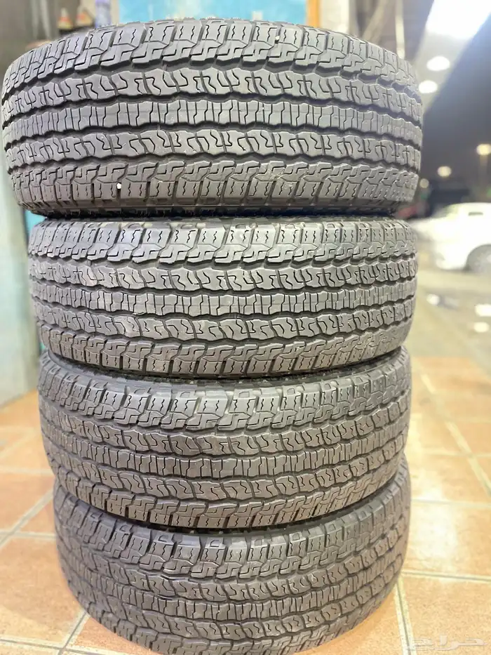 طقم كفرات مستعمل 265 65 18 جودير 0