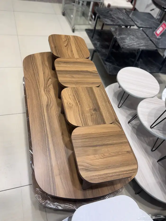 طاولة خشب 5 حبات قهو شاي العرض الخاص 25