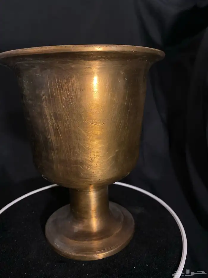 نجر تراثي قديم محزز نحاس أحمر مقاس وسط بدون يد 4