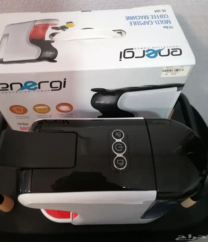 ماكينة قهوة 3 ب 1 مع حامل كبسولات خشب 4