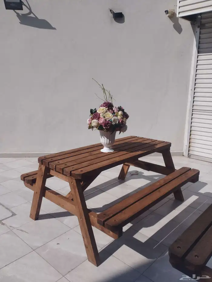 طاولة حديقه 155x140. ل6 شخص 0