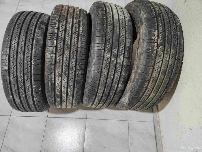 كفرات مقاس 265 70 17 شبه الجديد مستعمله اسبوع تاريخ 2023 0