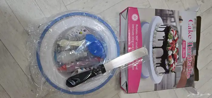 حامل الكيك الدوار بسلاسه 6