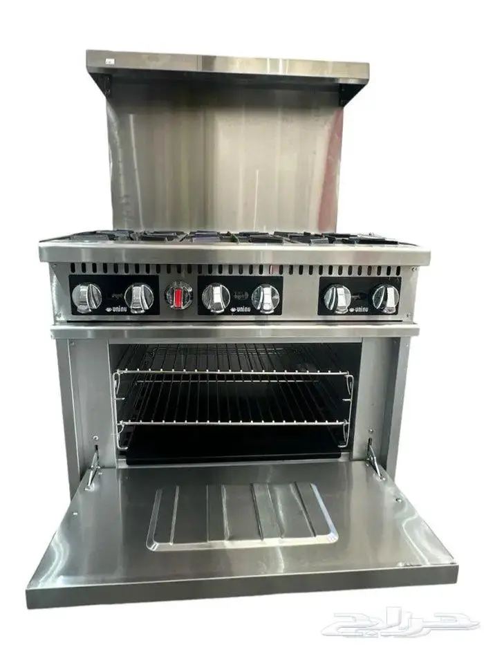 موقد غاز 6 شعلات مع فرن 0