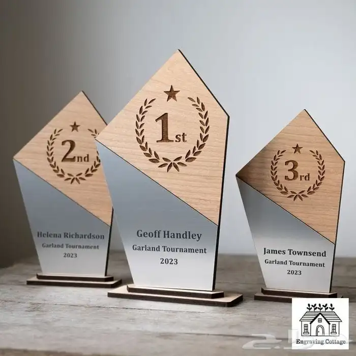 دروع خشب   . اكريلك   خشب على رخام 4