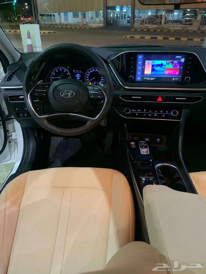 هيونداي سوناتا 2021 مستورد كوري بنزين شاشه كاميرا 2.0 8