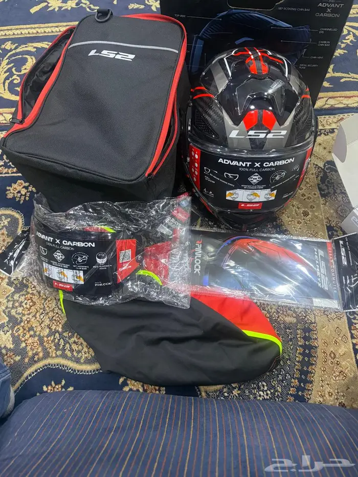 خوذة ls2ff901 جديده فل كاربون فايبر 6