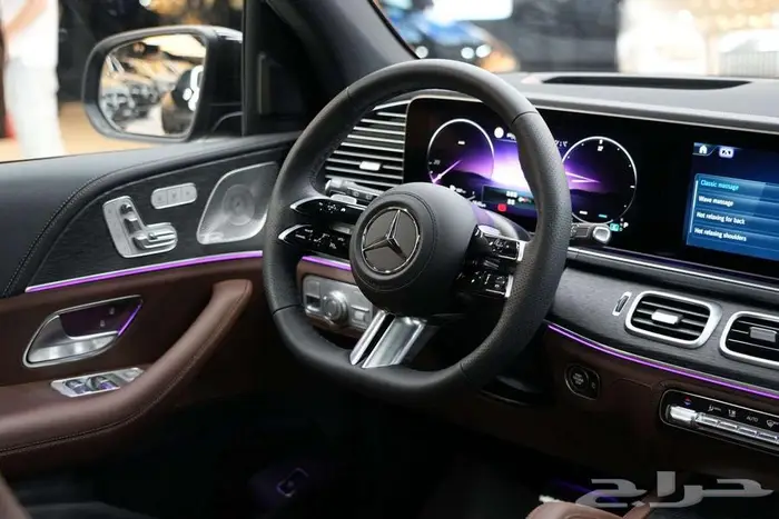 مرسيدس GLS 450 بريميوم بلس موديل 2026 أصفار خليجي أسود بني 8