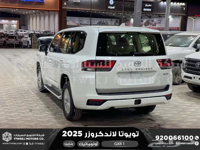 تويوتا لاندكروزر جكسار رقم 1 ابيض بنزين 2025 سعودي اقل سعر 25