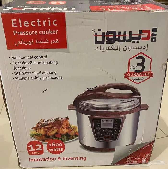 قدر ضغط كهربائي من اديسون 12 لتر جديد 5