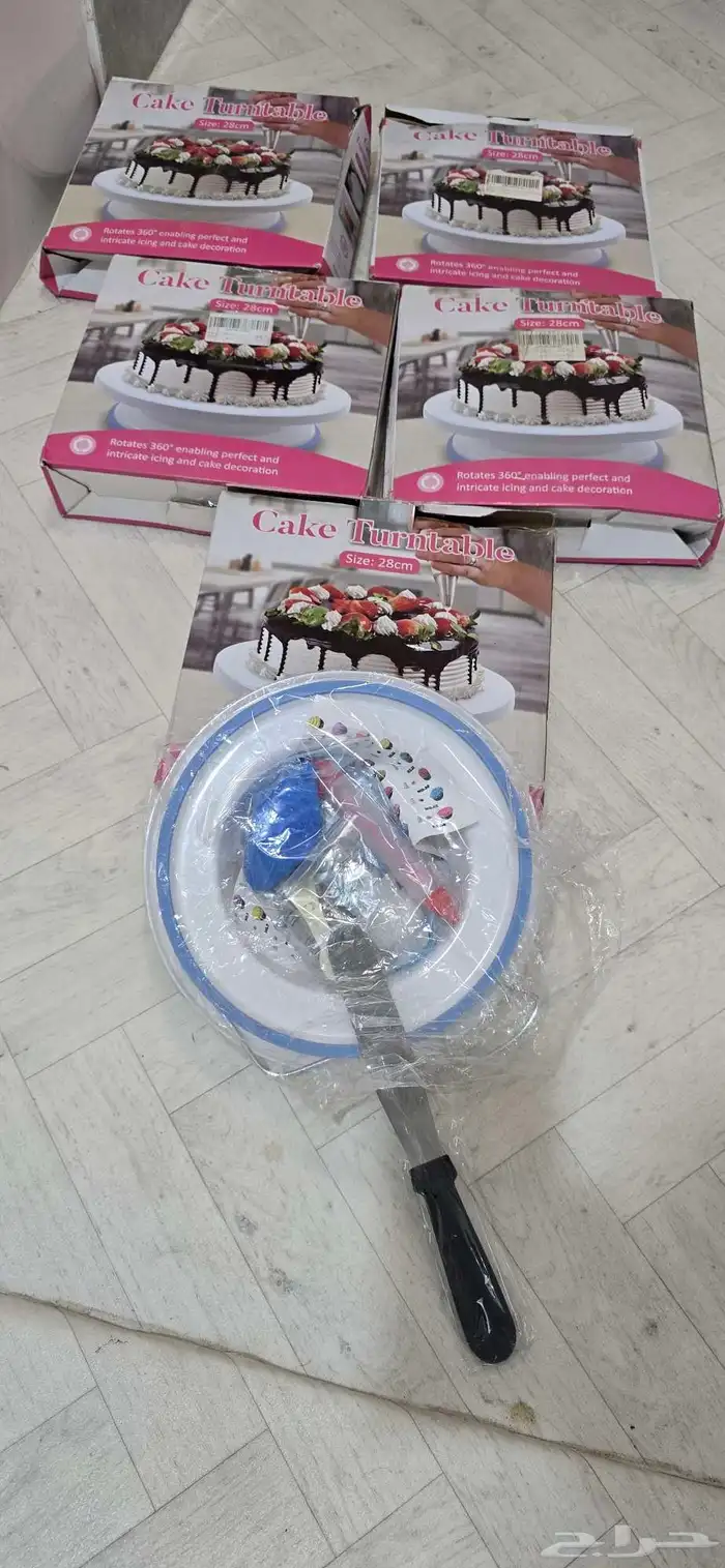 حامل الكيك الدوار بسلاسه 5