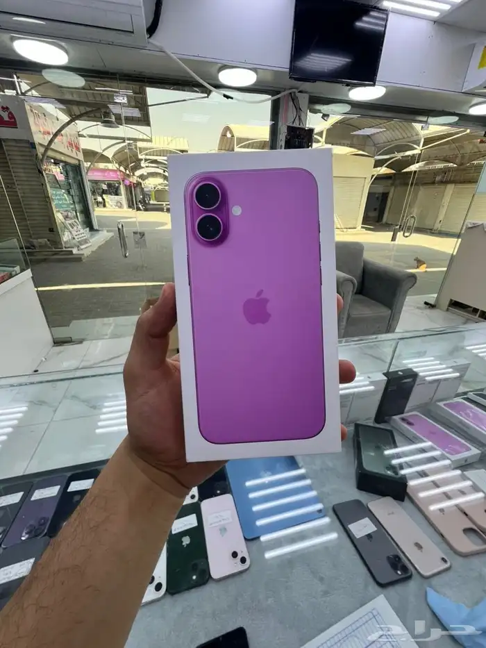 ايفون 16 بلاس 256 جيجا جديد مختم 0