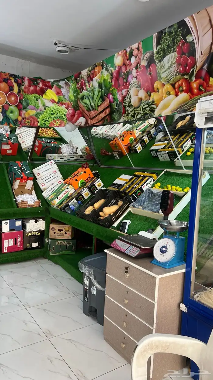 للبيع محل خضار جاهز بكيمرات وتخشيبه 1