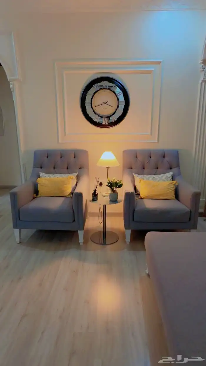 كنب صاله 3 في 4 ع حرف L مع كنبتين جانبيه 6