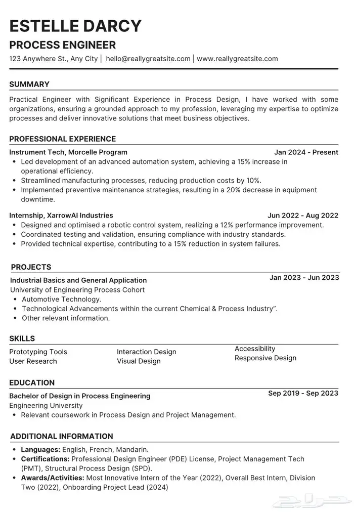 تصميم سيرة ذاتية احترافية ومتوافقة مع نظام ATS 4