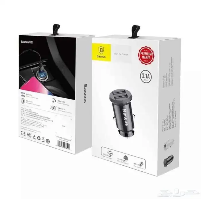 Baseus شاحن سيارة مدخلين شحن من 1