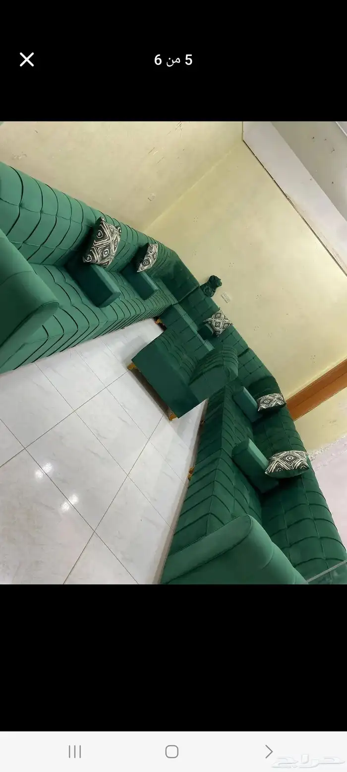 كنب متصل جديد جاهز تتوفر جميع الألوان ب1900 ريال شامل التوصي 4