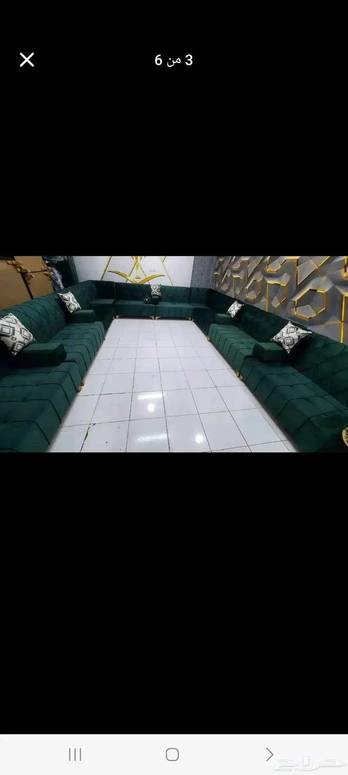 كنب متصل جديد جاهز تتوفر جميع الألوان ب1900 ريال شامل التوصي 1