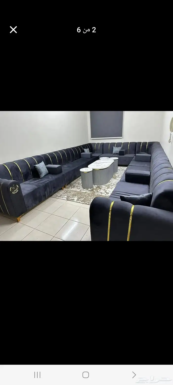 كنب متصل جديد جاهز تتوفر جميع الألوان ب1900 ريال شامل التوصي 0