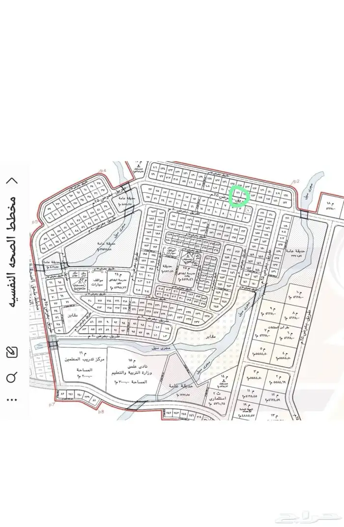 ارض سكنية مميزة للبيع. الباحة. مخطط بني سار 1218 1