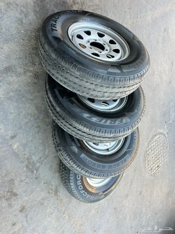 جنوط نيسان سلق اصلي وكاله  مع كفرات صيني 235.85.16ت25 3