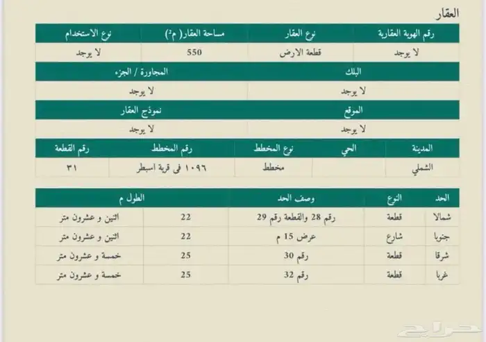 للبيع ارض سكنية في حايل الشملي اسبطر ب 50 0