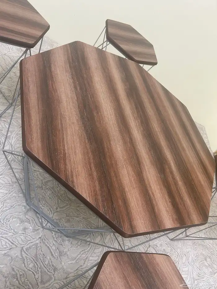 طاولات شاهي طقم خشبي 1