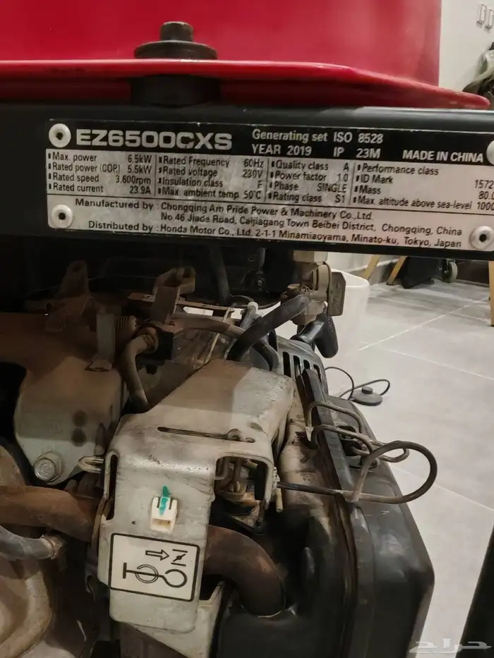 مولد كهرباء بنزين شبه جديد هوندا 6.5 كيلو منووة المستخدم 5