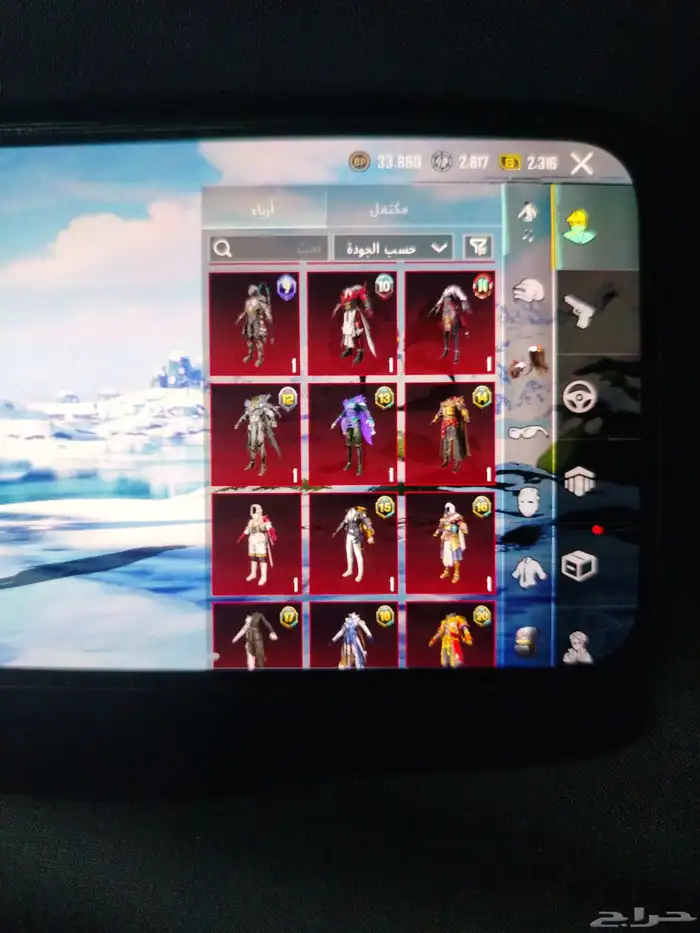 يوجد حساب ببجي للبيع الصامل يتواصل معي 1