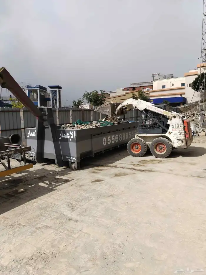 تأجير حاويات مخلفات البنا الباحه 3