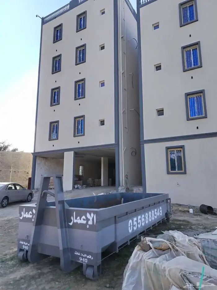 تأجير حاويات مخلفات البنا الباحه 1