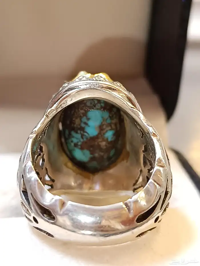 خاتم فيروز نيشابوري شبكي شجري 5