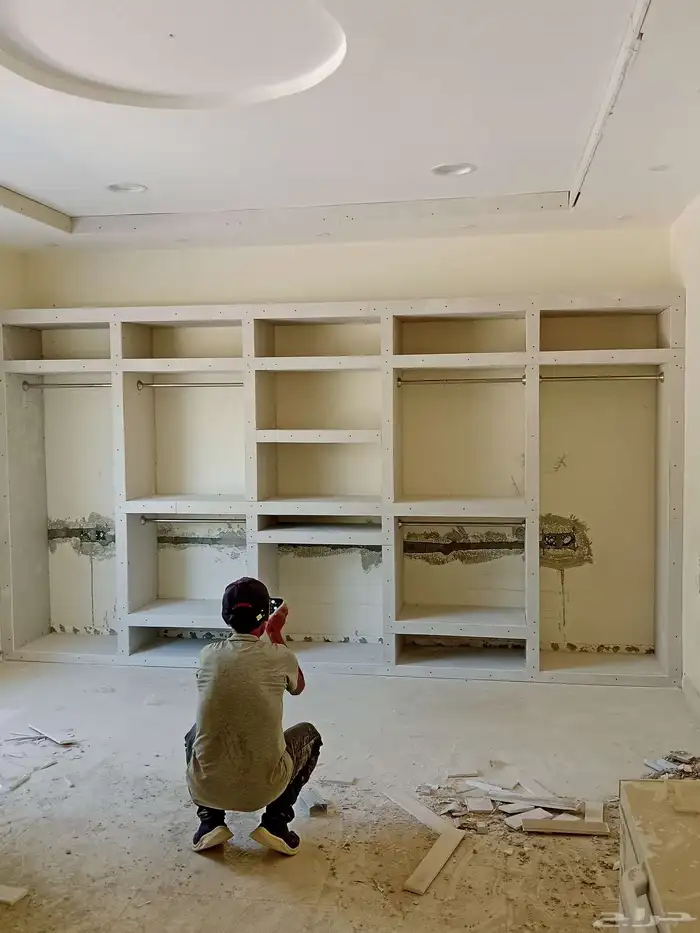 أنا معلم جبس بورد سيمنت بورد سقف مستعار فاصل جبس بورد شيبورد 49