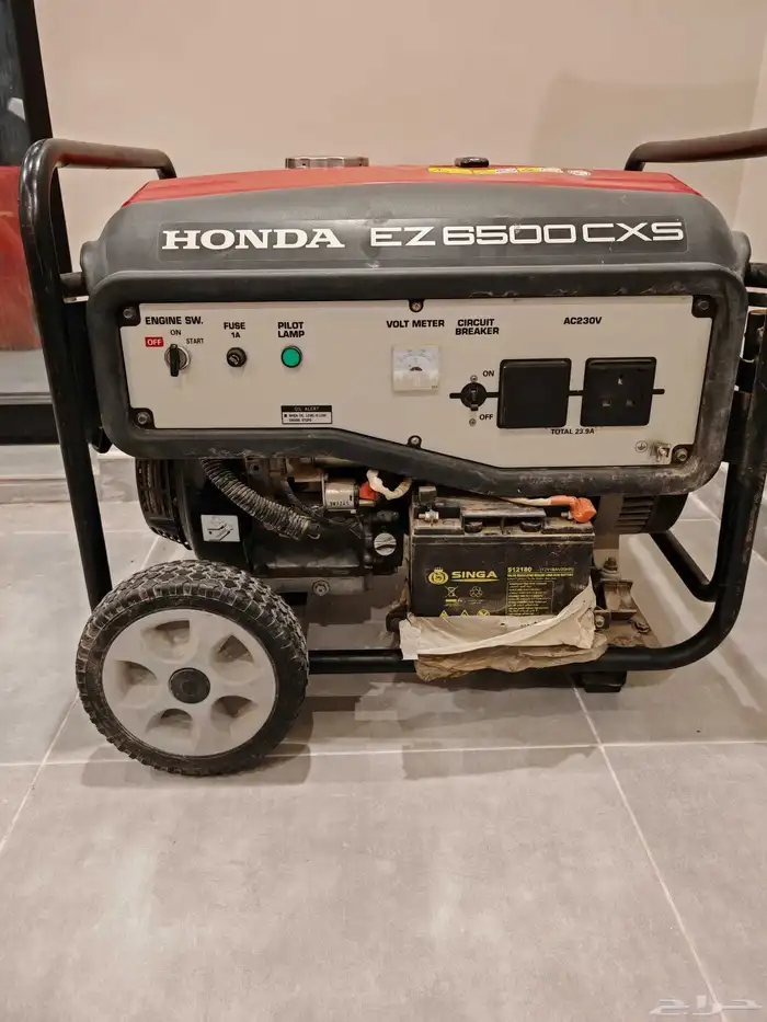 مولد كهرباء بنزين شبه جديد هوندا 6.5 كيلو منووة المستخدم 0