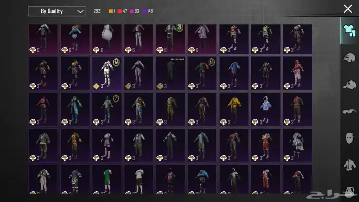 حساب ببجي الكوريه 30