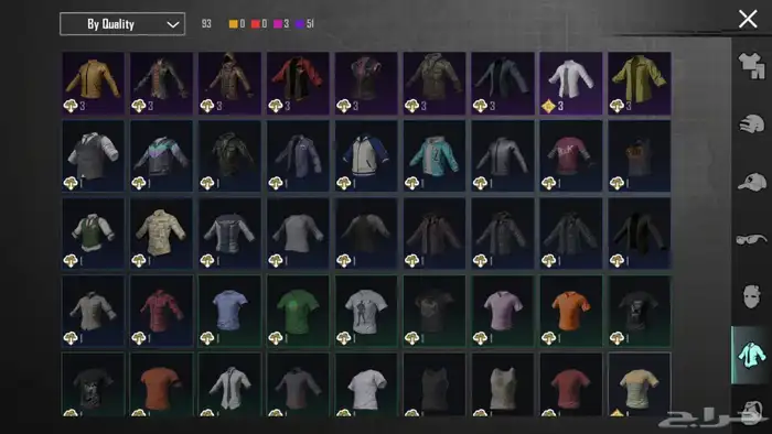 حساب ببجي الكوريه 7