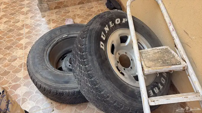 4كفرات دنلوب نظيفه مقاس 16 285 70 0