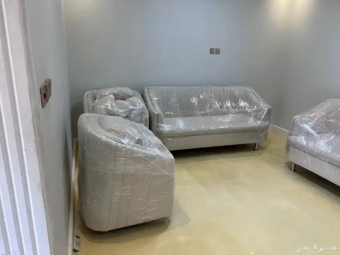 طقم كنب العدد 4قطع كبر و2صغر و3طولة 1