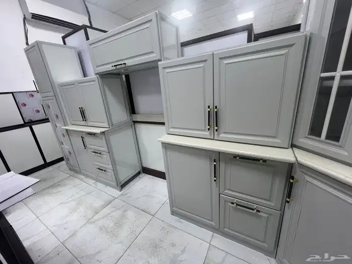 دولاب المطبخ المستعمل مجدد ونظيف 6متر ونص صاج 0